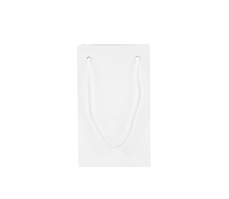 LUX-3: 120 x 90 x 390 mm Luxury paper bag with cotton rope handles 5
