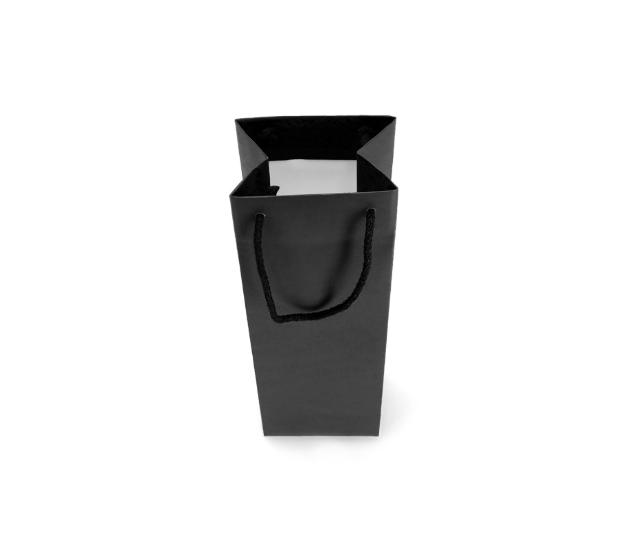 LUX-3: 120 x 90 x 390 mm Luxury paper bag with cotton rope handles 13