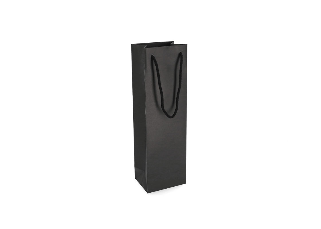 LUX-3: 120 x 90 x 390 mm Luxury paper bag with cotton rope handles 1