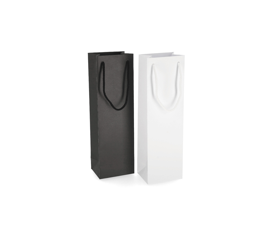 LUX-3: 120 x 90 x 390 mm Luxury paper bag with cotton rope handles 6