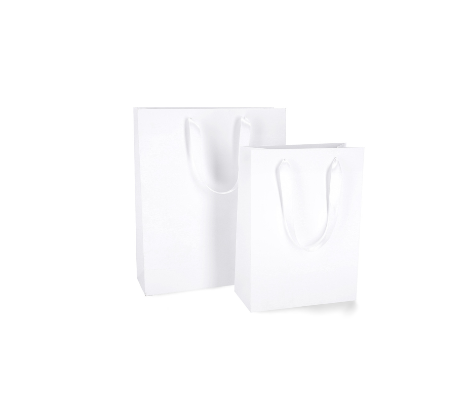 LUX-1: 220 x 100 x 300 mm Luxury paper bag with satin handles 6