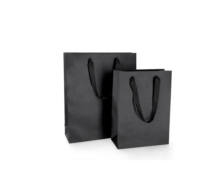 LUX-1: 220 x 100 x 300 mm Luxury paper bag with satin handles 17