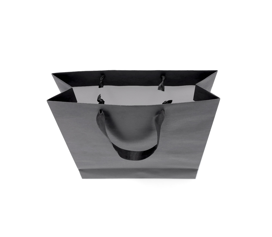 LUX-1: 220 x 100 x 300 mm Luxury paper bag with satin handles 15