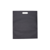 MMK-2: Black 400 x 450 mm non-woven bag with crossed handle 3