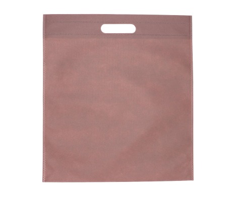 MMK-2: Brown 400 x 450 mm non-woven bag with crossed handle 1