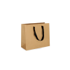OMG-8: 450x150x350 mm Luxury paper gift bag with black integrated fabric handles 4