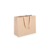 OMG-4: 240x100x205 mm Laminated paper gift bag with integrated fabric handles 4