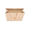 OMG-4: 240x100x205 mm Laminated paper gift bag with integrated fabric handles 5