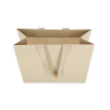 OMG-5: 400x120x350 mm Laminated paper gift bag with integrated fabric handles 12
