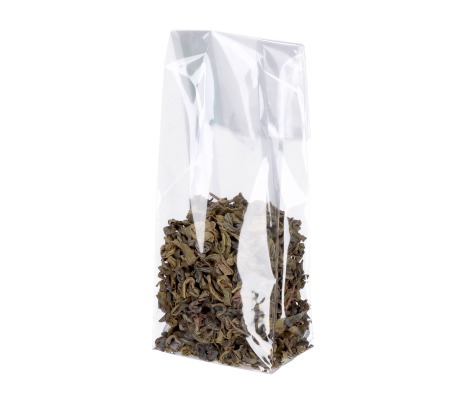 OPP-D1: 70 x 40 x 195 mm plastic OPP bag with block bottom, 100 pcs. 1