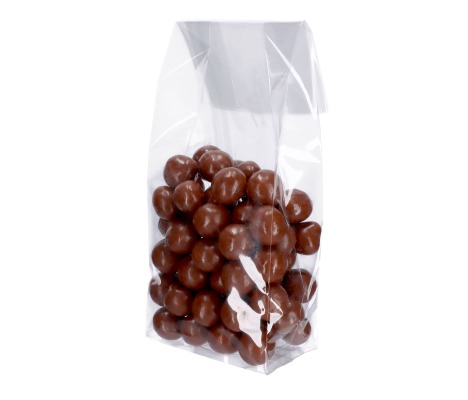 OPP-D2: 80 x 50 x 250 mm plastic OPP bag with block bottom, 100 pcs. 1