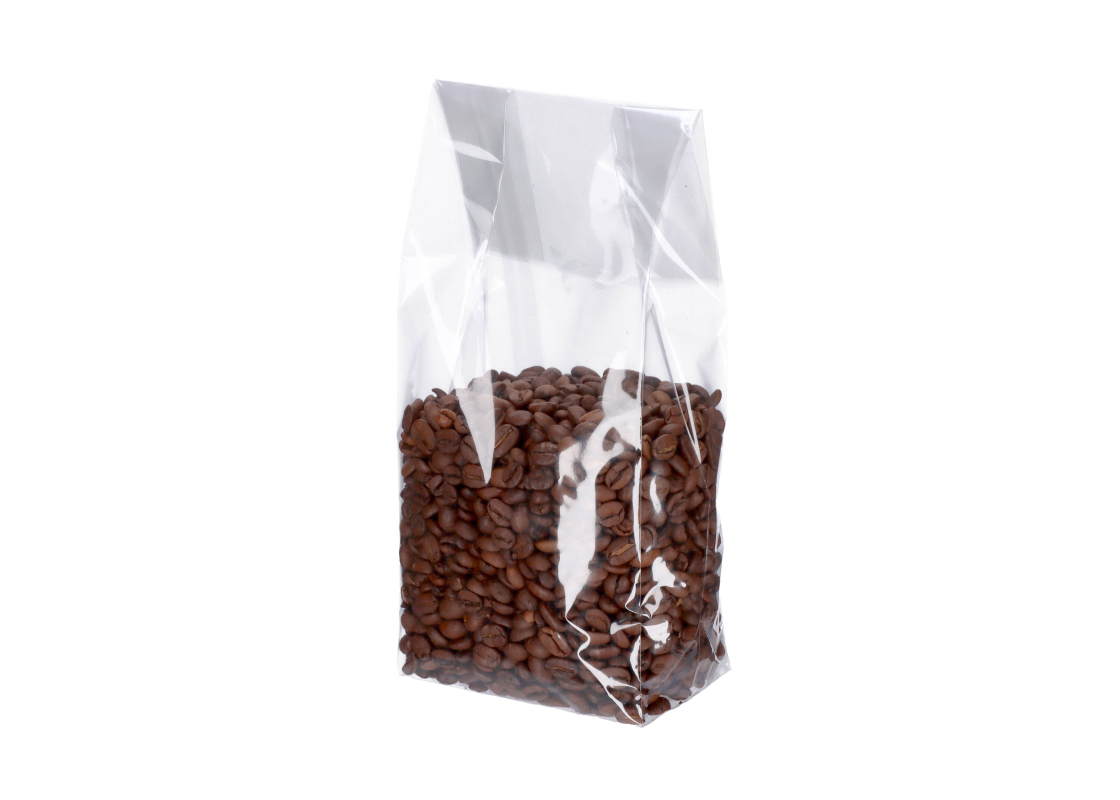 OPP-D3: 100 x 60 x 280 mm plastic OPP bag with block bottom, 100 pcs. 1