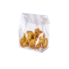 OPP-D4: 140 x 80 x 240 mm plastic OPP bag with block bottom, 100 pcs. 2