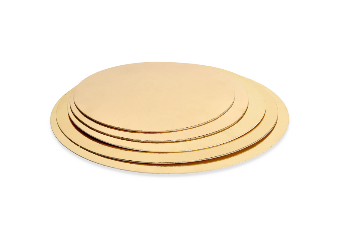 PD-F24: Ø240 mm cake tray, gold, 10 pcs. 2
