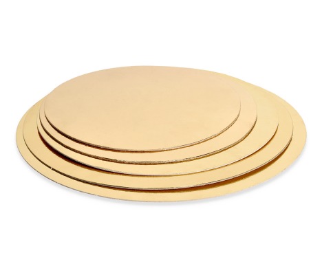 PD-F18: Ø180 mm cake tray, gold, 10 pcs. 1