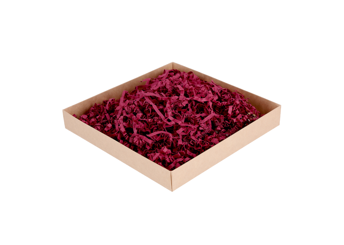 PDR-D4/1-BU: 1 kg. Burgundy color shredded paper 1