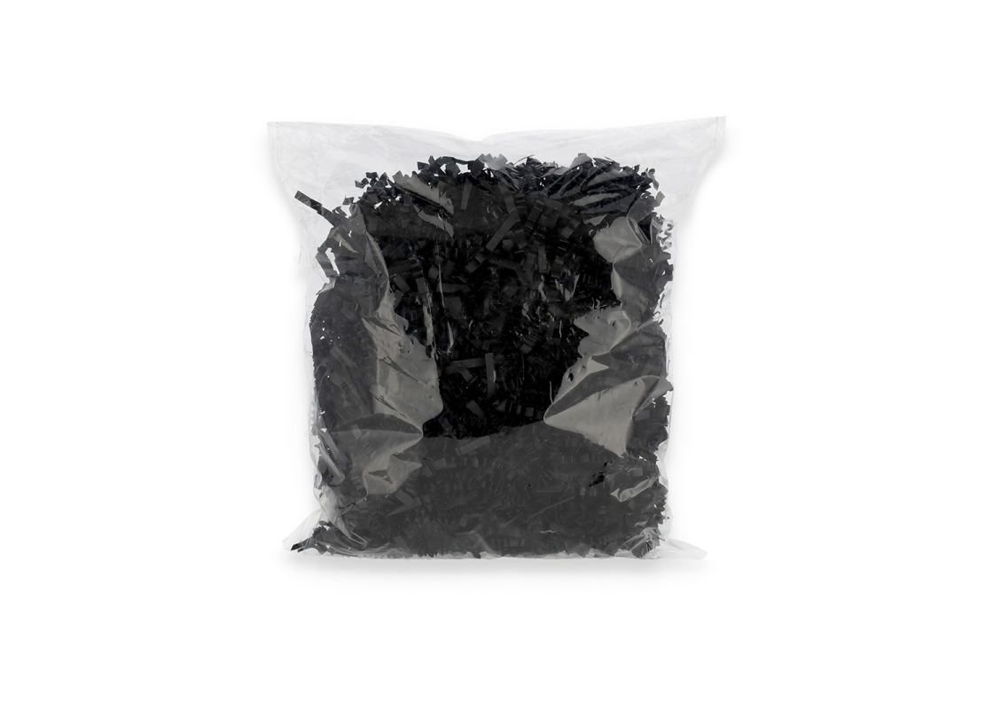 PDR-01/J: Black color shredded paper, 100 g 2