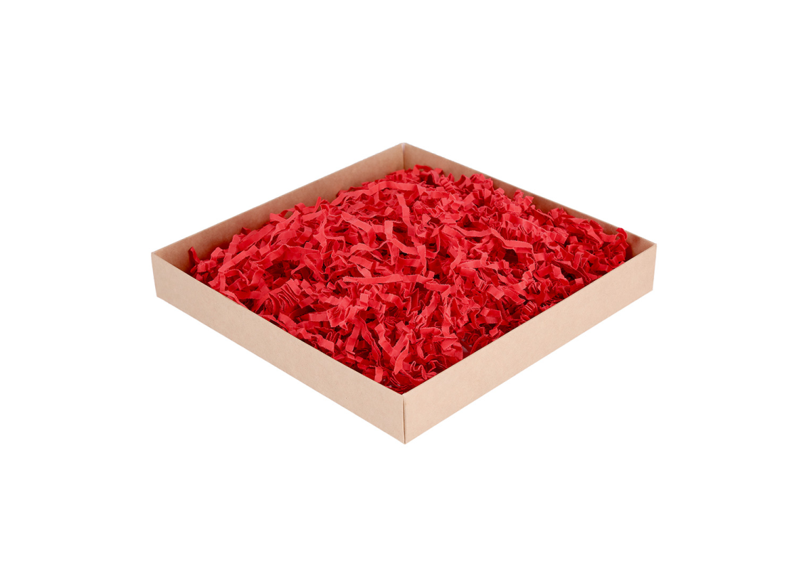 PDR-D4/1-RA: 1 kg. Red color shredded paper 1