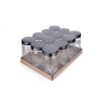 INDPET 750/12: 750 ml Plastic jars with screw-on lids (12 pcs.) 4