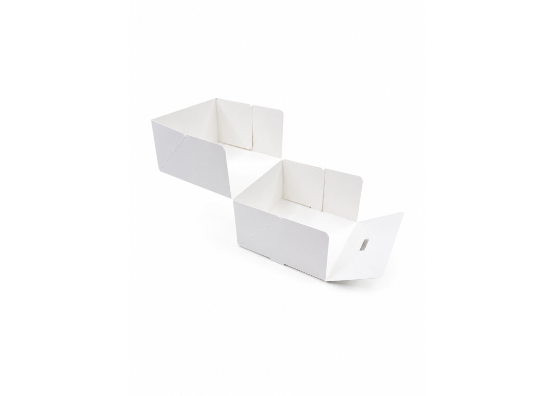 PRA-1: 180x180x100 mm<br>quick-assembly pastry & dessert box, 15 pcs. 1