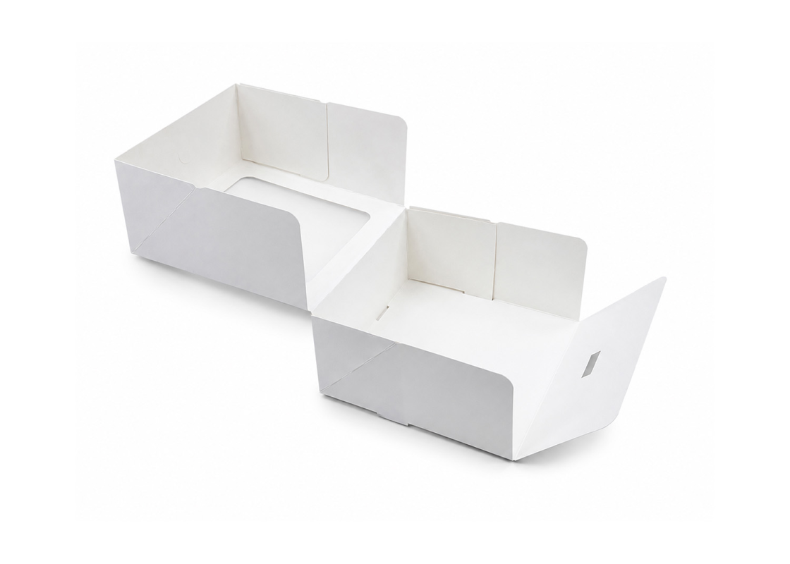 PRAL-3: 207x192x90 mm<br>quick-assembly pastry & dessert box with PVC window, 15 pcs. 2