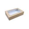 PRAL-9: 190x130x50 mm<br>quick-assembly pastry & dessert box with PVC window, 15 pcs. 4