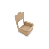PRAL-8: 132x132x66 mm<br>quick-assembly pastry & dessert box with PVC window, 25 pcs. 5