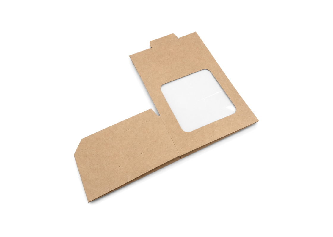 PRAL-8: 132x132x66 mm<br>quick-assembly pastry & dessert box with PVC window, 25 pcs. 3