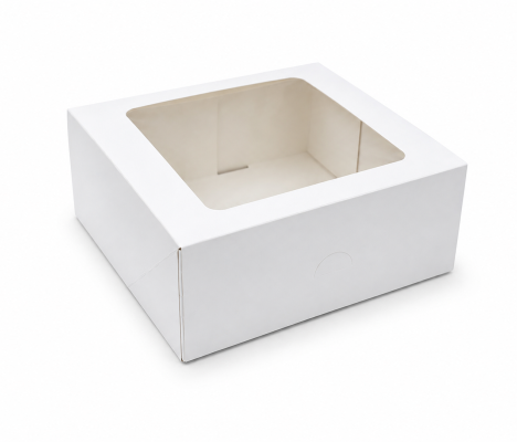 PRAL-3: 207x192x90 mm<br>quick-assembly pastry & dessert box with PVC window, 15 pcs. 1
