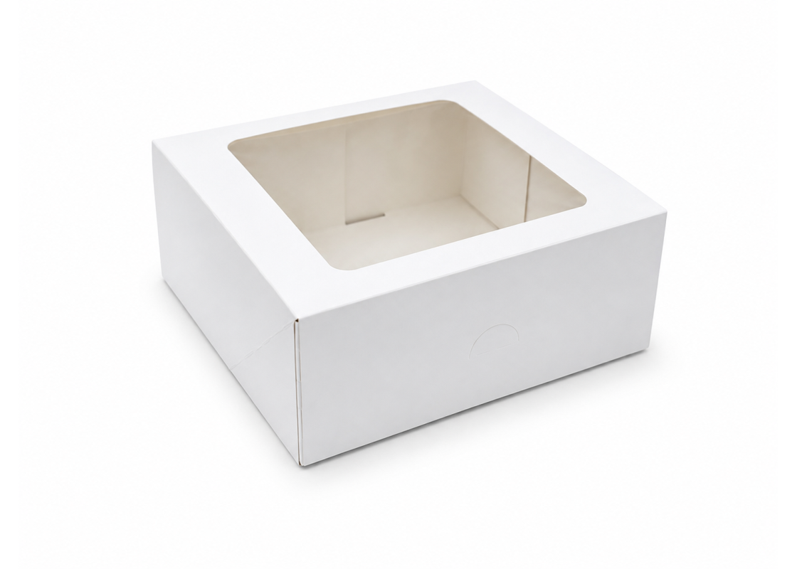 PRAL-3: 207x192x90 mm<br>quick-assembly pastry & dessert box with PVC window, 15 pcs. 1