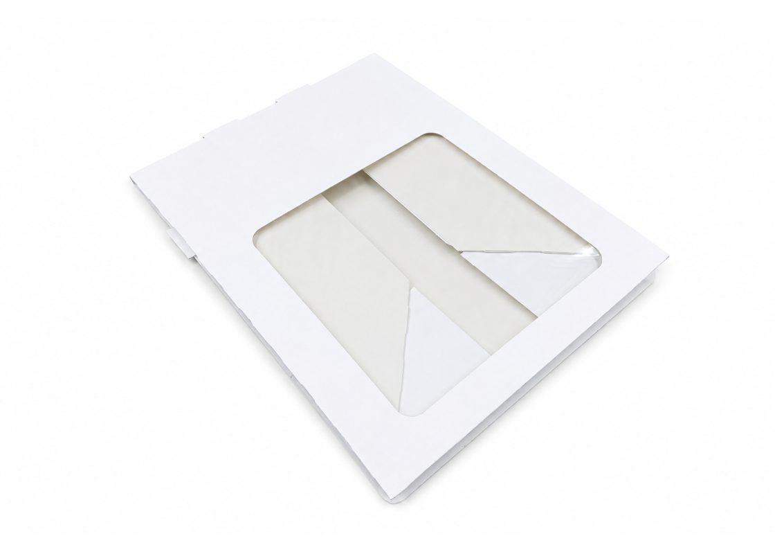PRAL-3: 207x192x90 mm<br>quick-assembly pastry & dessert box with PVC window, 15 pcs. 3