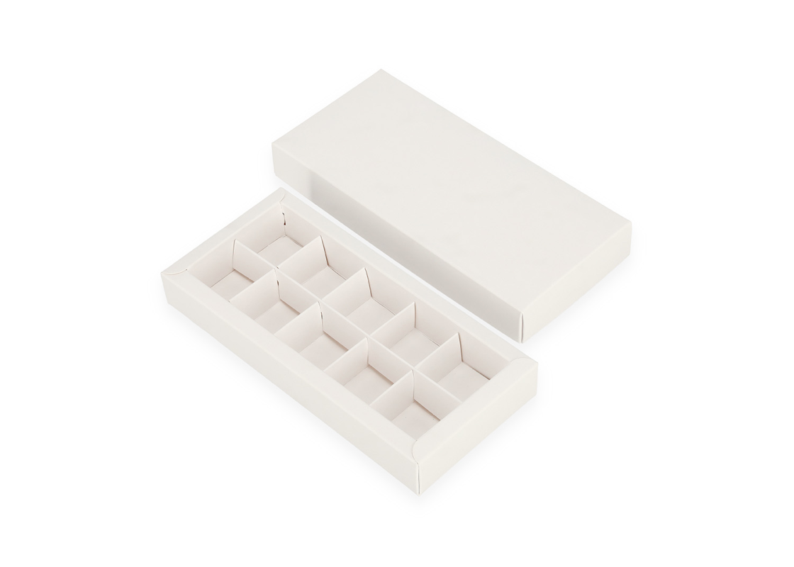SALD-10B: 200 x 95 x 30 mm, white box for sweets and macarons cookies 2