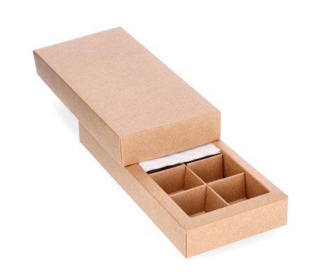 SALD-10R: 200 x 95 x 30 mm, brown box for sweets and macarons cookies 1