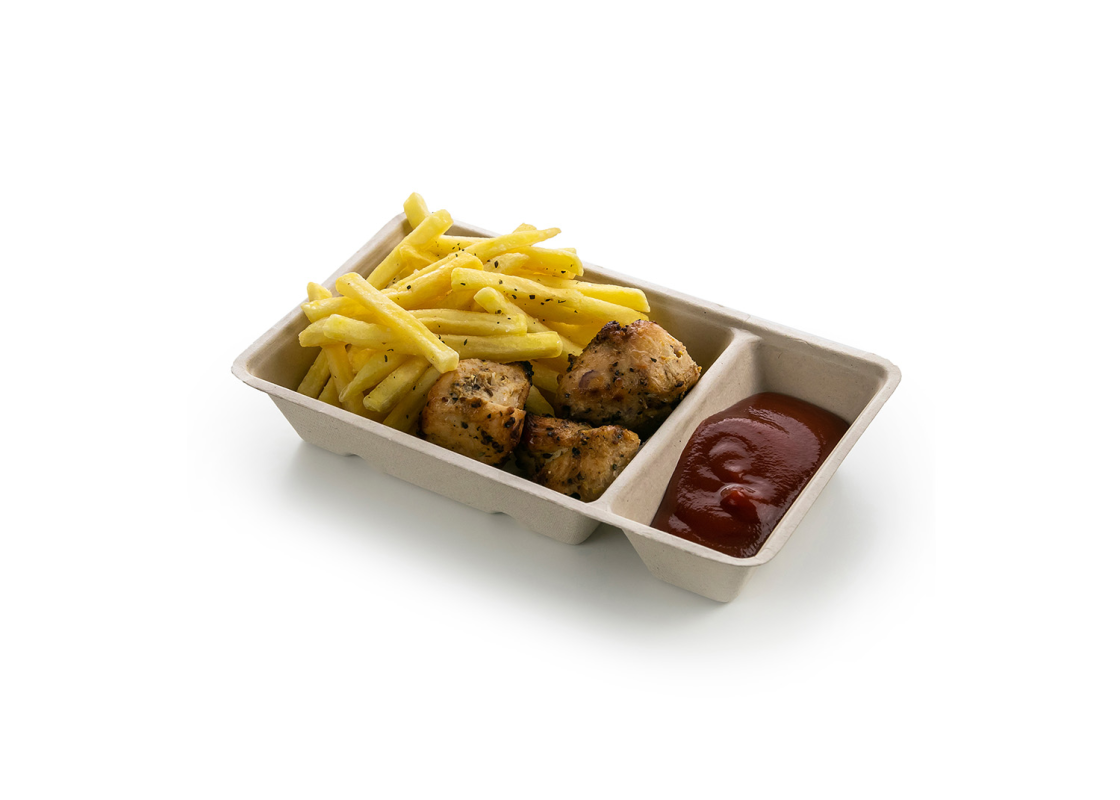 SN/2+1: disposable container for snacks, 170x95x30mm, 50 pcs. 1