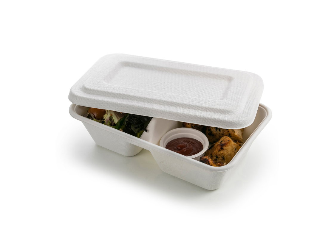 TA/N3: ecological disposable container for food, 233x146x60mm, 1000ml, 50pcs. 1