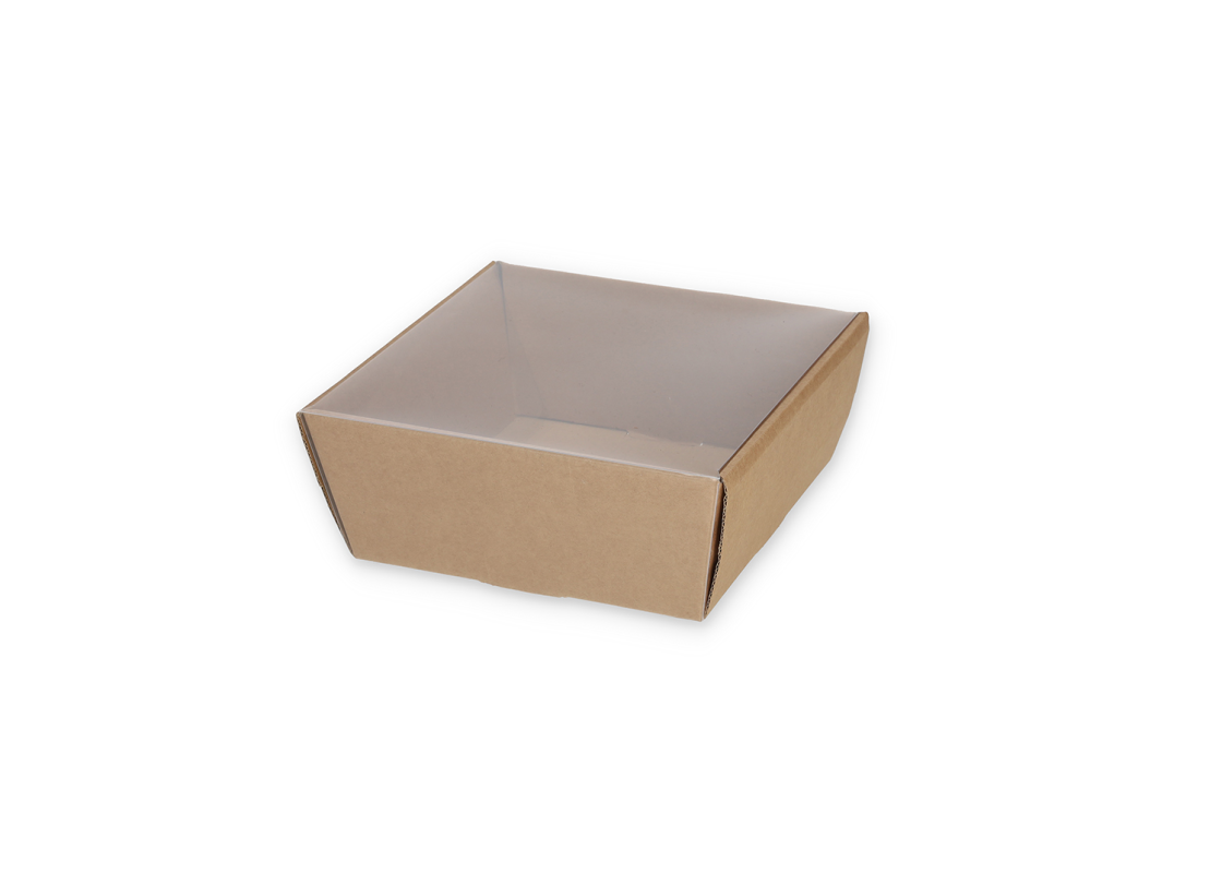 TRAY-1: Gift set box with transparent lid, 170x170x80 mm 1
