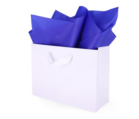 TIS-56: 760 x 500 mm colored tissue paper, dark blue 1
