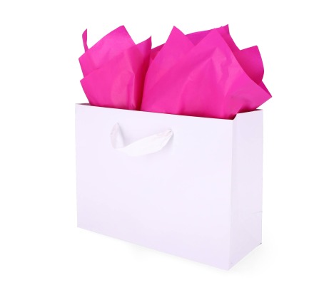 TIS-65: 760 x 500 mm colored tissue paper, bright pink 1