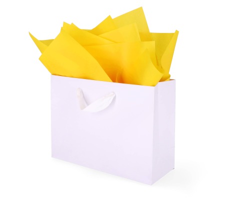 TIS-071: 760 x 500 mm colored tissue paper, yellow 1