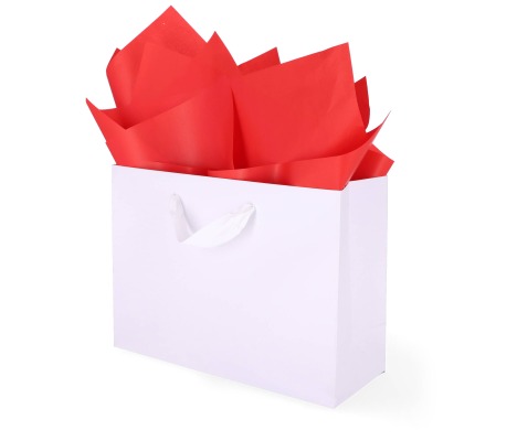 TIS-90: 760 x 500 mm colored tissue paper, red 1