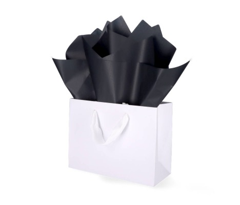 TIS-145: 760 x 500 mm colored tissue paper, black 1