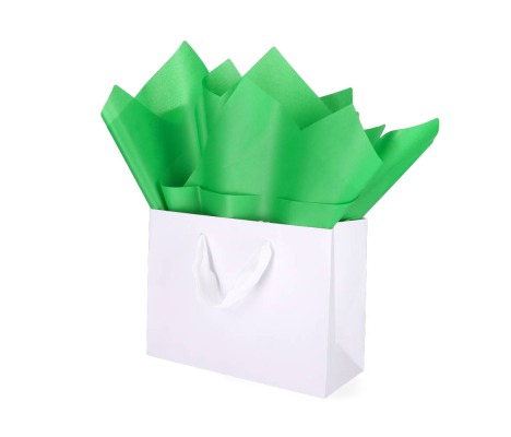 TIS-038: 760 x 500 mm colored tissue paper, green 1