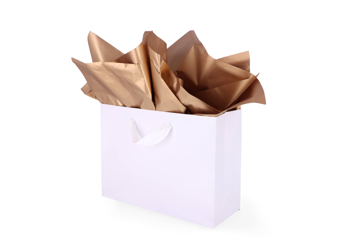 TIS-802: 760 x 500 mm metallized wrapping tissue paper, bronze 1