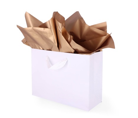 TIS-802: 760 x 500 mm metallized wrapping tissue paper, bronze 1