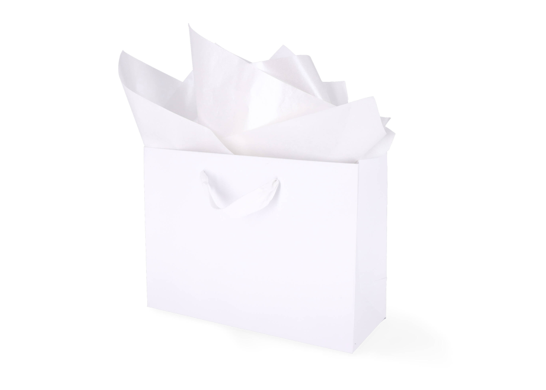 TIS-803: 760 x 500 mm metallized wrapping tissue paper, pearl 1