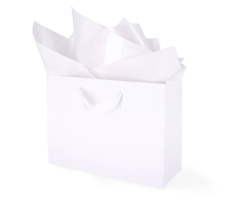 TIS-803: 760 x 500 mm metallized wrapping tissue paper, pearl 1