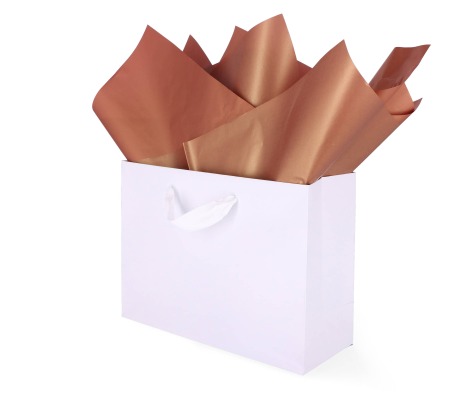 TIS-805: 760 x 500 mm metallized wrapping tissue paper, copper 1
