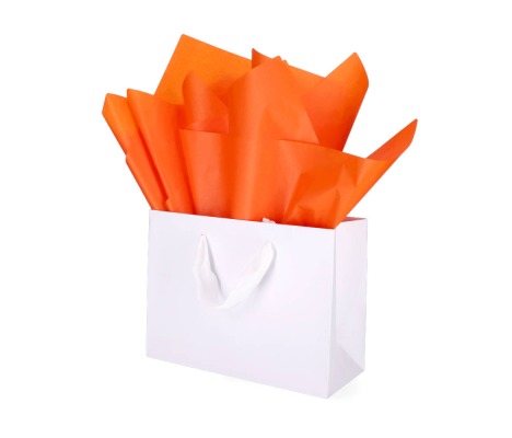 TIS-082: 760 x 500 mm colored tissue paper, orange 1