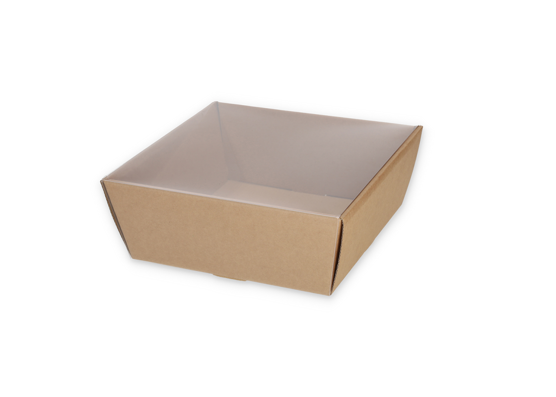 TRAY-2: Gift set box with transparent lid, 210x210x90 mm 1