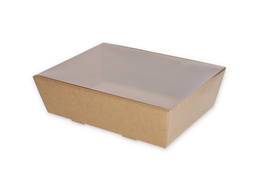 TRAY-5: Gift set box with transparent lid, 290x210x90 mm 1